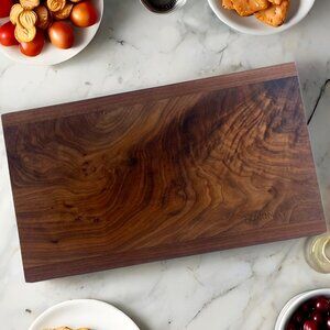 Handmade Charcuterie Board. Beautiful Figured Black Walnut. Large New